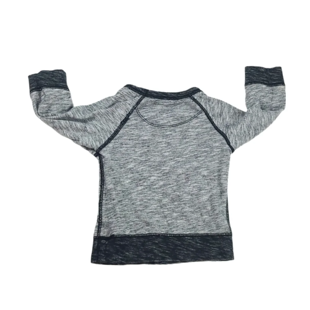 Gray Toddler Casual Cotton Sweatshirt 2T